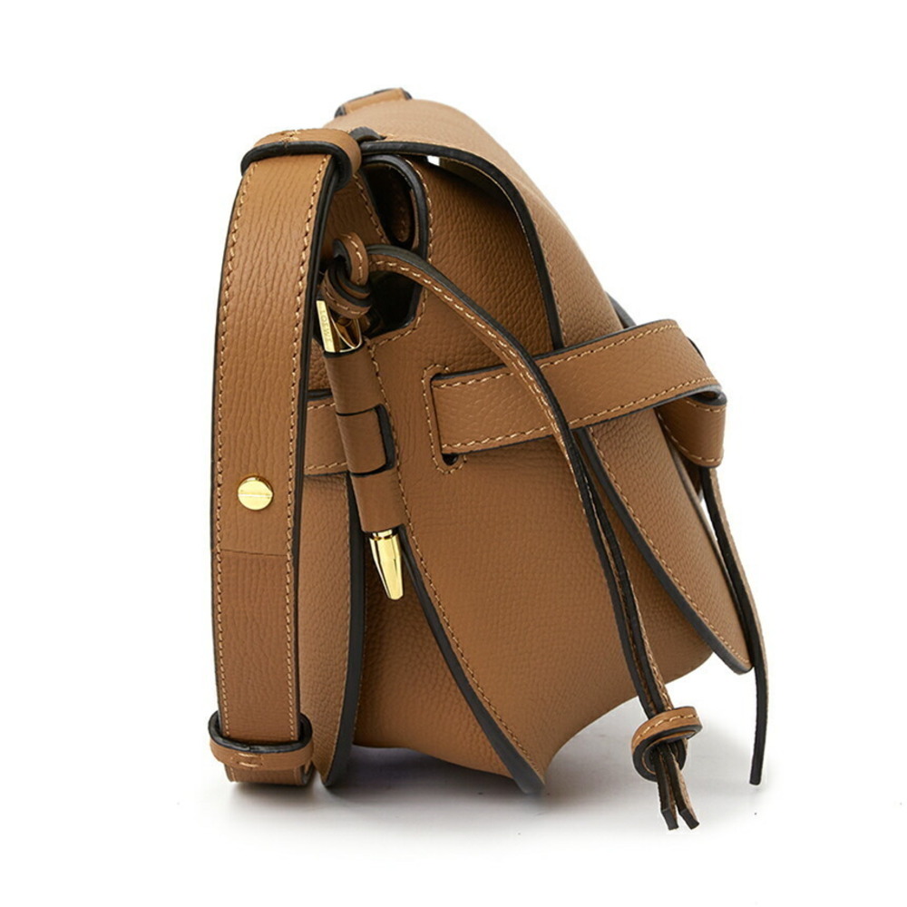 Loewe Gate Bag in tan calfskin leather Brown - Picture 3 of 10